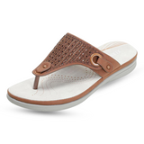 OrthoSandal® Lila padded, orthopaedic flip flops