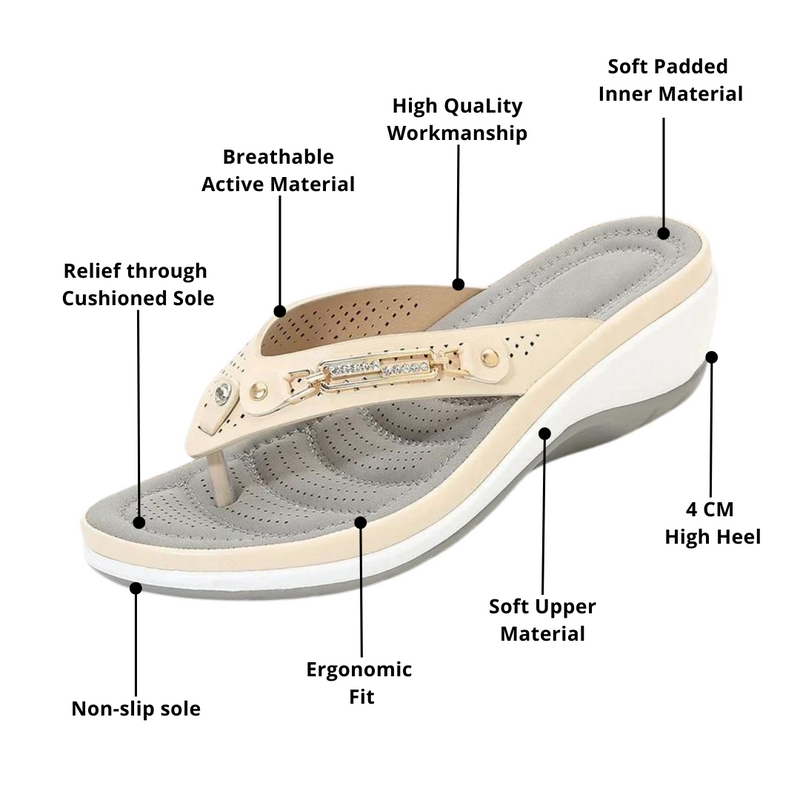 OrthoSandal® Petra padded, orthopaedic flip flops