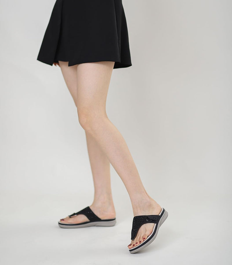 OrthoSandal® Lila padded, orthopaedic flip flops